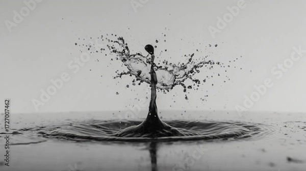 Fototapeta Minimalist splash with soft natural feeling