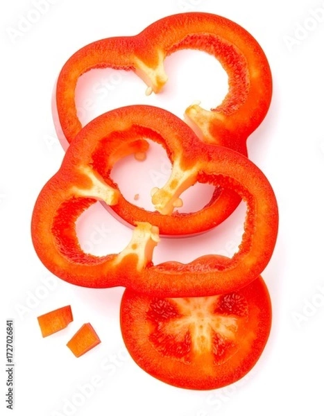 Obraz Red bell pepper slices (2)