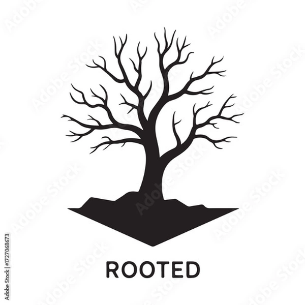 Fototapeta Dead Tree Icons Collection Symbol