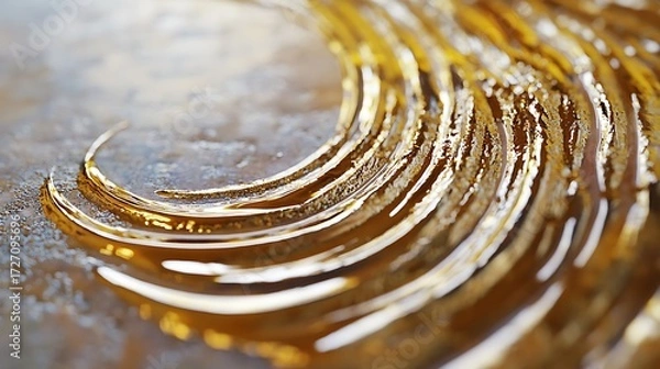 Obraz water drop on a yellow background