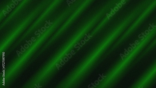 Fototapeta Abstract green lines of neon lights and shadows