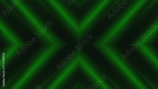 Fototapeta Abstract green lines of neon lights and shadows