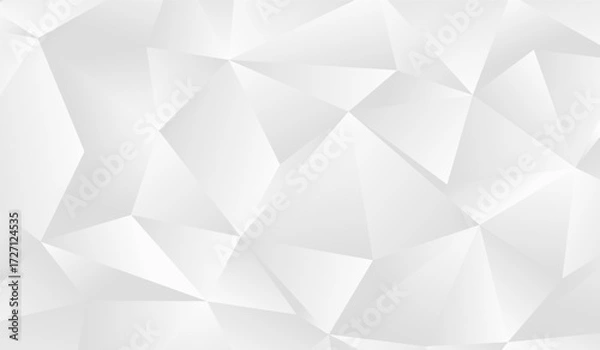 Obraz A vibrant composition of overlapping triangles and polygons in varying shades showcasing a captivating interplay of light and shadow.