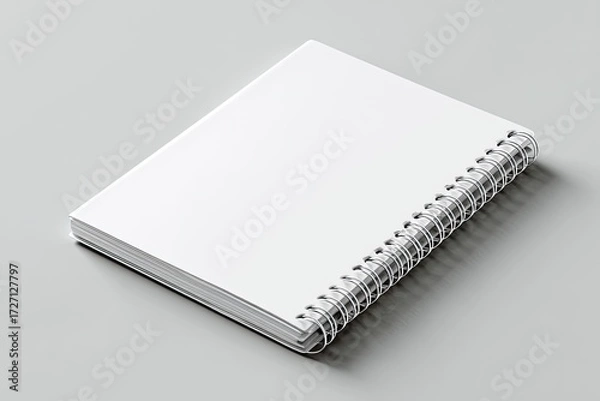 Fototapeta Blank spiral-bound notebook