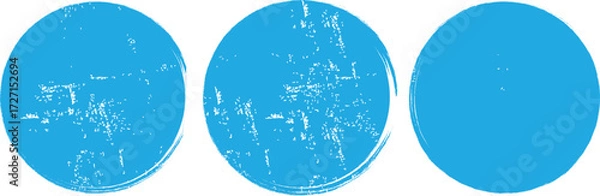 Obraz Grunge Painted Circle Pattern. Round Brush Stroke Banner Design on white background..eps