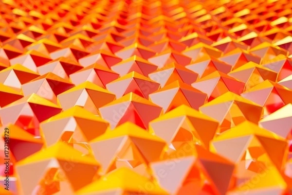 Obraz abstract spike geometrical surface close-up background 3D computer generated image