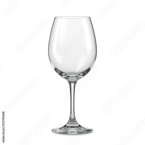 Fototapeta empty glass isolated on white