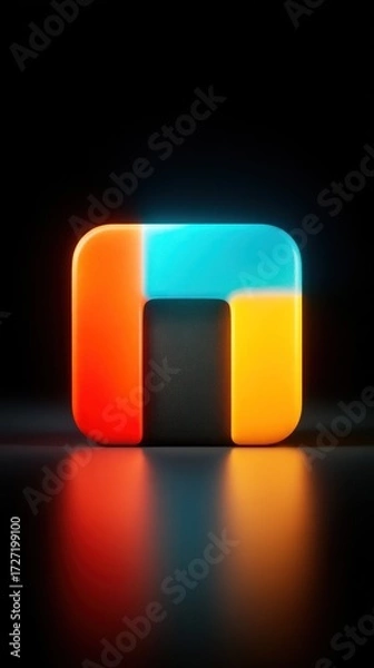 Fototapeta Colorful geometric shape design