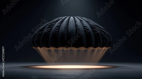 Fototapeta Dark futuristic object display