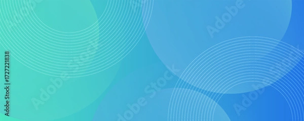 Fototapeta Modern abstract bright blue green gradient illustration background with simple pattern.