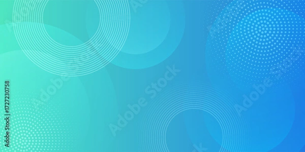 Fototapeta Modern abstract bright blue green gradient illustration background with simple pattern. Cool design. Eps10 vector