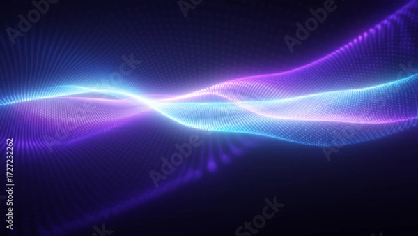 Obraz 抽象的なカラフルな波形のエフェクト背景