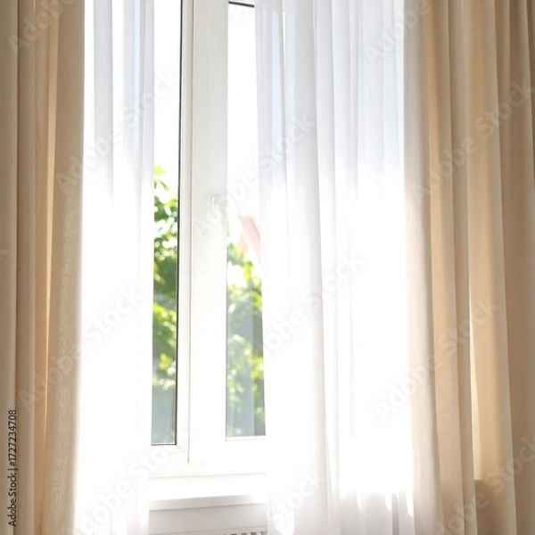 Obraz Sunlight streams through a window