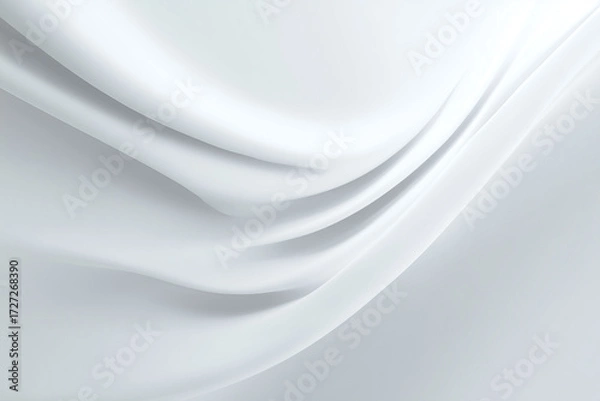 Fototapeta A soft white gradient that gently transitions into light gray, creating an airy, calm, and modern minimal atmosphere.