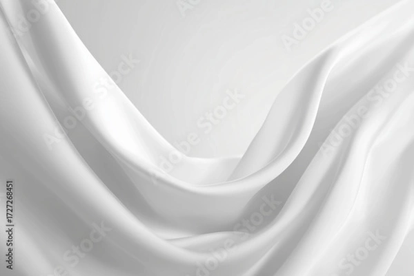 Fototapeta A soft white gradient that gently transitions into light gray, creating an airy, calm, and modern minimal atmosphere.