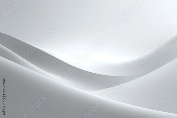 Fototapeta A soft white gradient that gently transitions into light gray, creating an airy, calm, and modern minimal atmosphere.