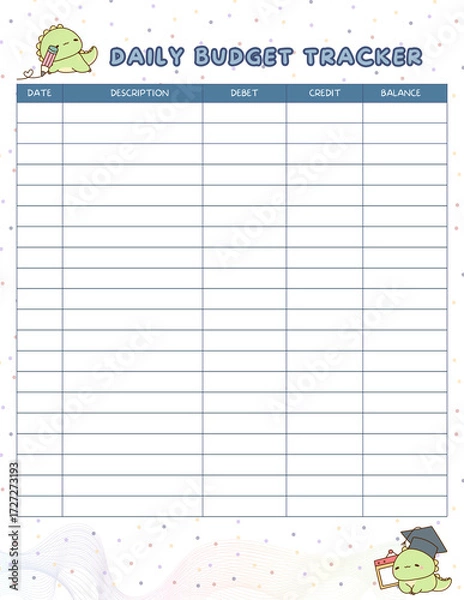 Obraz Daily Budget Tracker 