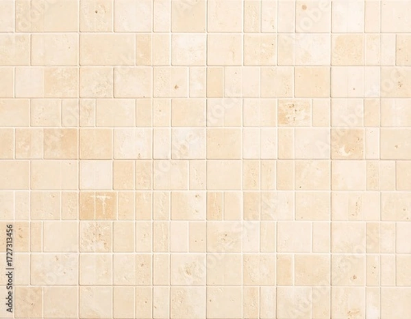 Fototapeta Beige square tiles