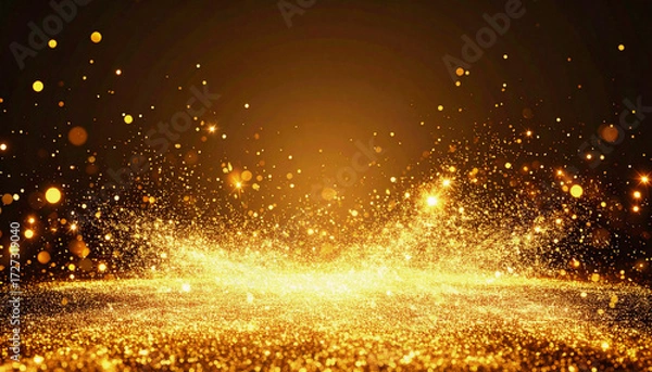 Obraz 金粉が舞うシンプル空間