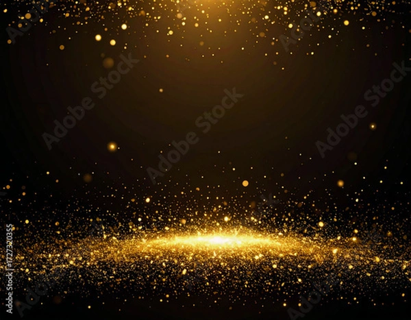 Obraz 金粉が舞うシンプル空間