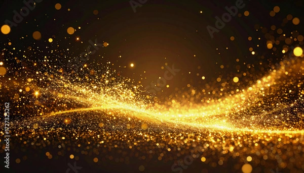 Obraz 金粉が舞うシンプル空間