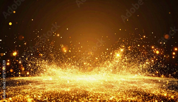 Fototapeta 金粉が舞うシンプル空間