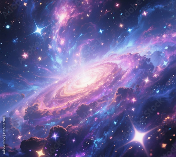 Obraz Deep Galaxy Nebula Space Wallpaper