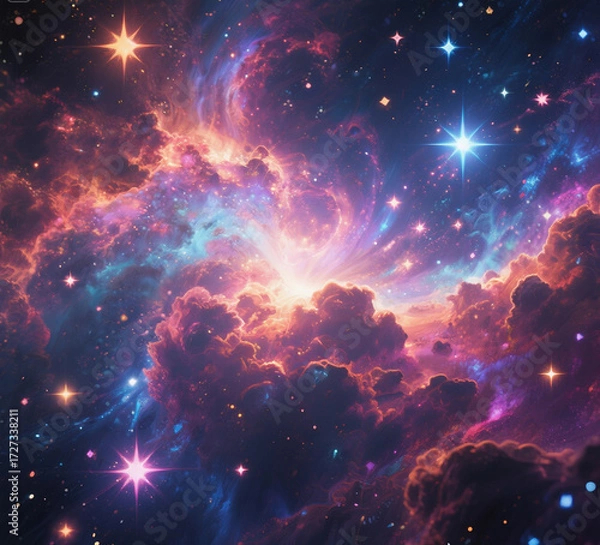 Obraz Deep Galaxy Nebula Space Wallpaper