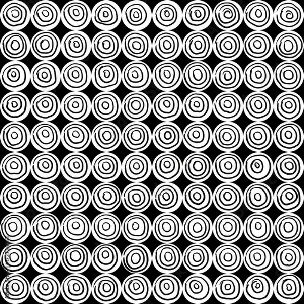 Fototapeta Seamless Circle Modern Pattern