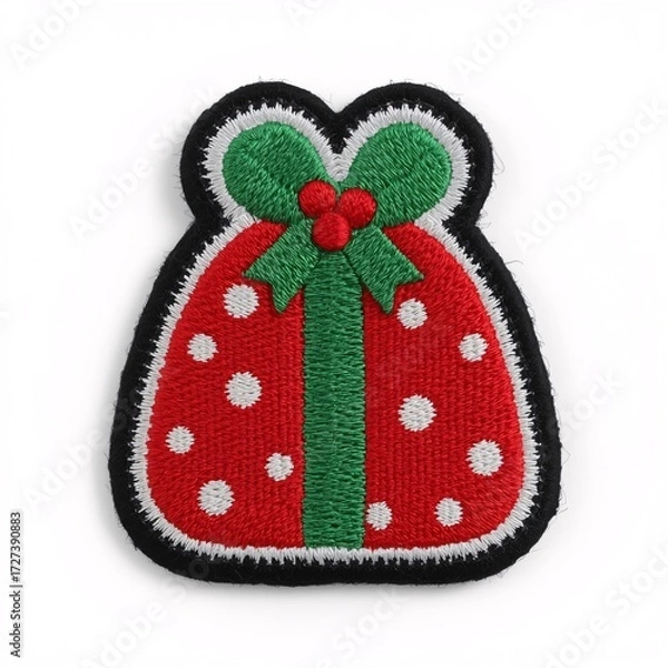 Fototapeta PatchGiftBag, PatchChristmas, PatchEmbroidery, PatchSewing, PatchHandmade, PatchCraft, PatchTextile, PatchNeedlework, PatchThread, PatchWeaving, PatchStitch, PatchApplique, PatchDecor, PatchPattern, P