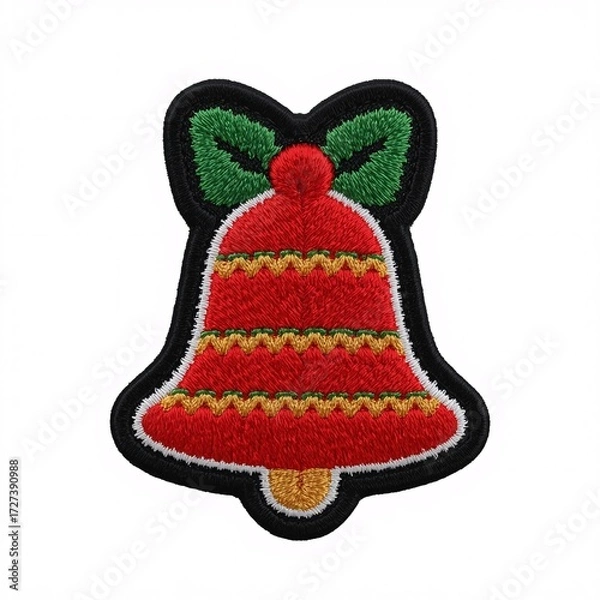 Fototapeta PatchChristmas, PatchBell, PatchHandmade, PatchSewing, PatchNeedlework, PatchStitching, PatchTextile, PatchFabric, PatchThread, PatchYarn, PatchWeaving, PatchApplique, PatchCraft, PatchDecorative, Pat