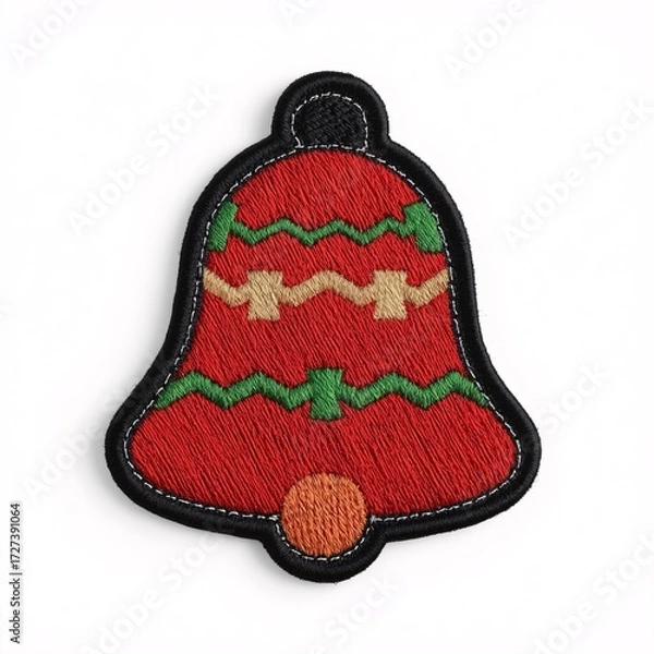 Fototapeta PatchChristmas, PatchBell, PatchHandmade, PatchSewing, PatchNeedlework, PatchStitching, PatchTextile, PatchFabric, PatchThread, PatchYarn, PatchWeaving, PatchApplique, PatchCraft, PatchDecorative, Pat