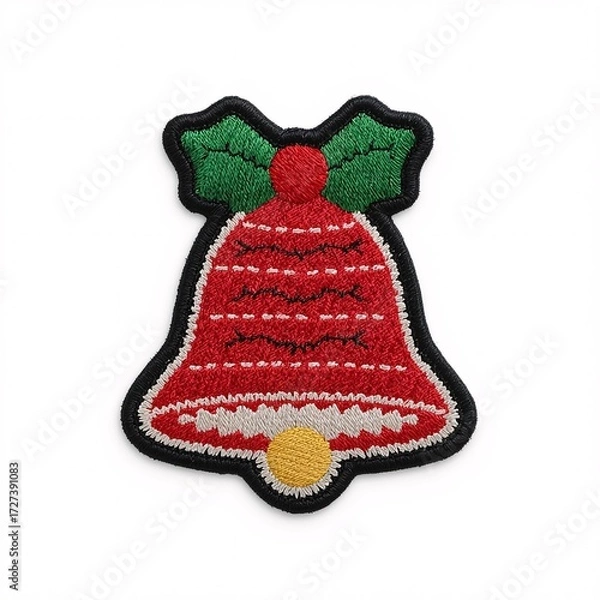 Fototapeta PatchChristmas, PatchBell, PatchHandmade, PatchSewing, PatchNeedlework, PatchStitching, PatchTextile, PatchFabric, PatchThread, PatchYarn, PatchWeaving, PatchApplique, PatchCraft, PatchDecorative, Pat