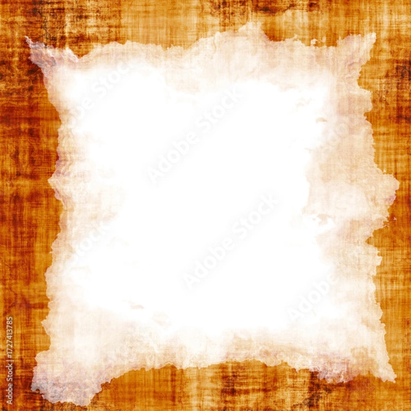 Fototapeta Old brown grunge parchment for design with space for text.