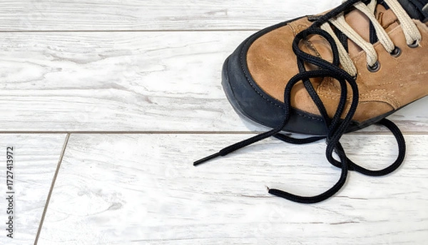 Obraz shoes with lace background