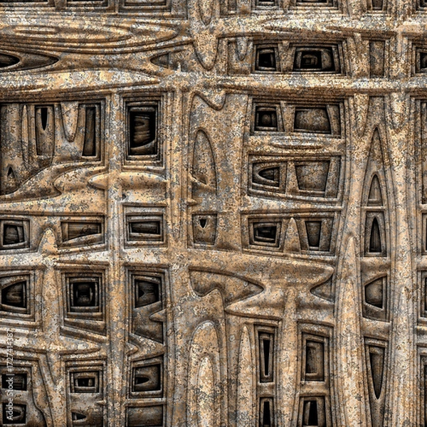Fototapeta Deep Layered cross-hatch pattern.