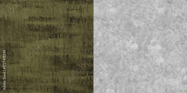 Fototapeta Ornamental fabric wallpaper background. Biohazard sign background via an alpha channel.