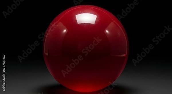 Fototapeta glass ball on black