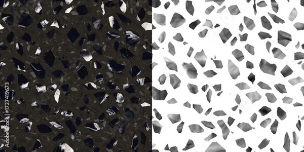 Fototapeta Abstract stone pattern allover watercolor texture. Stone background via an alpha channel.