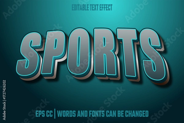 Obraz editable sports effect text
