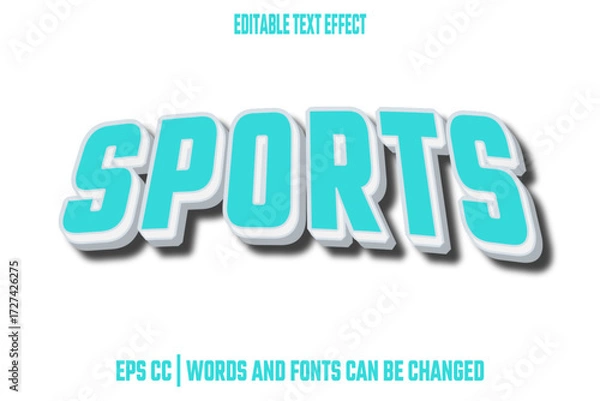 Obraz editable sports effect text
