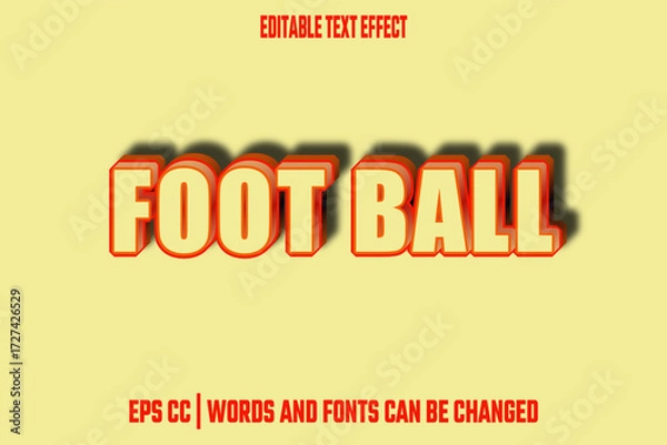 Obraz editable football text effect
