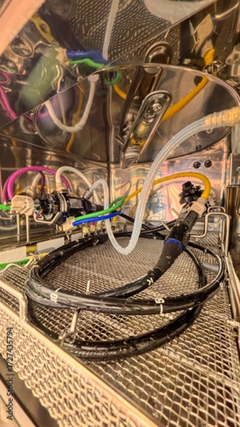 Fototapeta Endoskop in der Aufbereitung, Waschmaschine