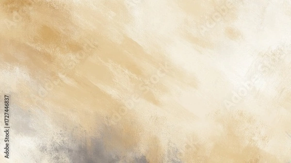 Fototapeta Neutral beige pastel with grainy texture, minimal mood for overlay