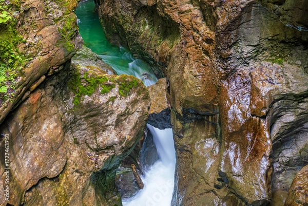 Fototapeta Breitachklamm - Oberstdorf - Allgäu - Tobel 