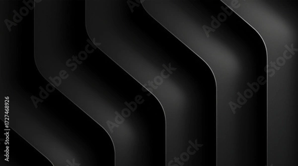Fototapeta dark wave display abstract render black friday business shopping background