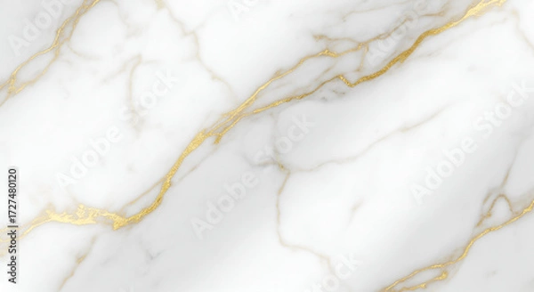 Obraz Elegant white marble texture with stunning gold veins, perfect for luxury design projects and backgrounds