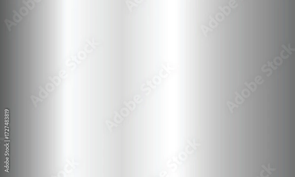 Obraz Glossy White Metallic Gradient Abstract Background, White, Glossy