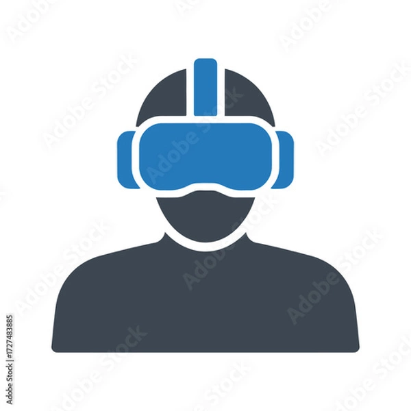 Obraz Virtual reality VR headset icon