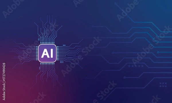 Obraz Advanced AI Circuit Technology Revealed